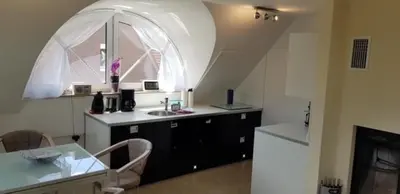 Küche/Küchenzeile in der Unterkunft Magister Wigbold Ferienwohnung 13 Birkenstr10a