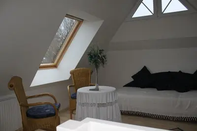 Ein Bett oder Betten in einem Zimmer der Unterkunft Ferienhaus Likedeeler Weg 23