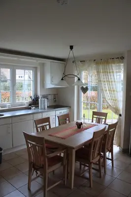 Küche/Küchenzeile in der Unterkunft Ferienhaus Likedeeler Weg 23