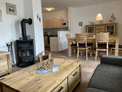 Küche/Küchenzeile in der Unterkunft Ferienwohnung Sünnenkringel 61