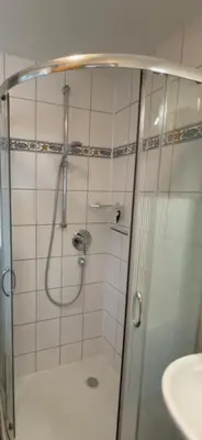 Ein Badezimmer in der Unterkunft Ferienwohnung Sünnenkringel 61