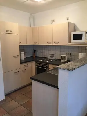Küche/Küchenzeile in der Unterkunft Ferienwohnung Sünnenkringel 61