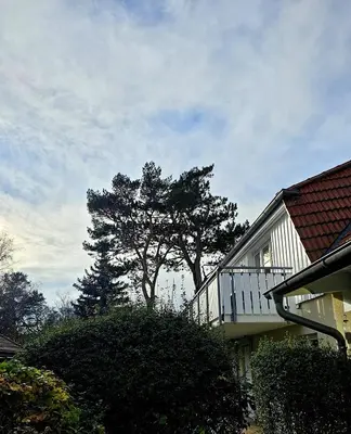 Das Gebäude in dem sich die Ferienwohnung befindet