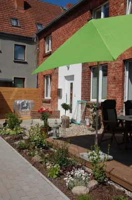 Das Gebäude in dem sich die Ferienwohnung befindet