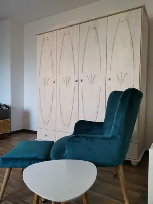Ein Sitzbereich in der Unterkunft Ferienhaus am Fangelturm