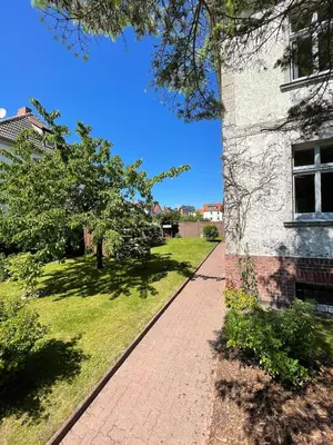 Ein Garten an der Unterkunft Ferienwohnung 