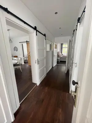 Küche/Küchenzeile in der Unterkunft Ferienwohnung 