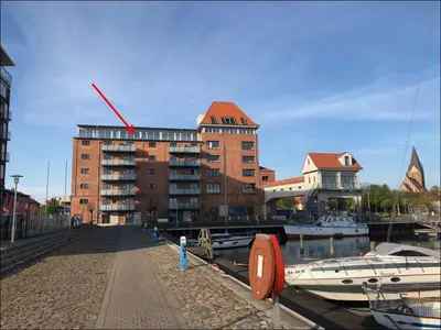 Das Gebäude in dem sich die Ferienwohnung befindet