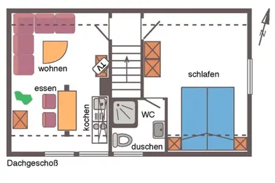 Grundriss der Unterkunft Mewes, Günther, FW 1 - b47900