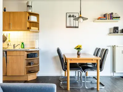 Küche/Küchenzeile in der Unterkunft Dat gele Hus FeWo 1