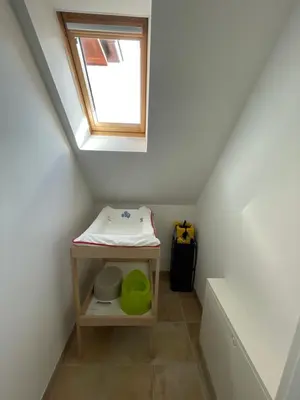 Ein Bett oder Betten in einem Zimmer der Unterkunft Haus Admiral mit Garten, 5 Gehminuten zum Strand, inklusive WLAN, Sauna, Kamin, Tischtennisplatte, Bollerwagen für den Strand