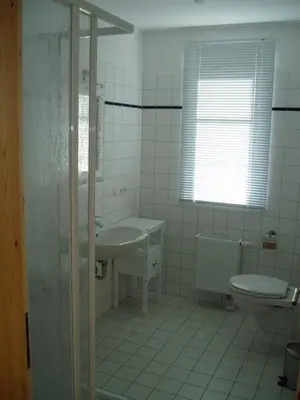 Ein Badezimmer in der Unterkunft Ferien unterm Reet