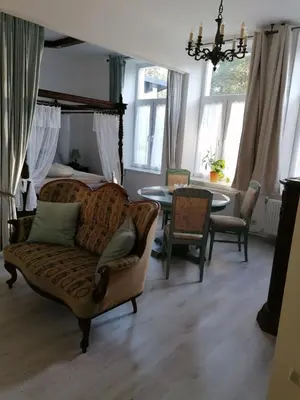 Ein Sitzbereich in der Unterkunft Landhaus Thätner Fewo 2