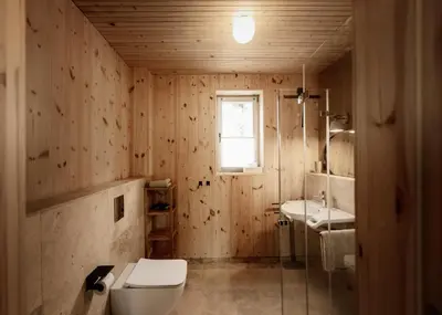 Ein Badezimmer in der Unterkunft B&B Zirbenduft