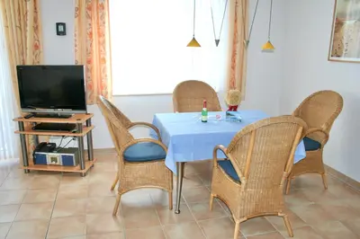 TV/Unterhaltungsangebot in der Unterkunft Residenz am Strand - 2-Raum Apartment