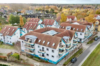 Das Gebäude in dem sich die Ferienwohnung befindet