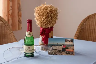 Getränke in der Unterkunft Residenz am Strand - 2-Raum Apartment