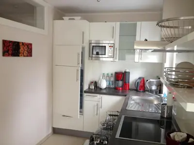 Küche/Küchenzeile in der Unterkunft Haus ZingstZeit