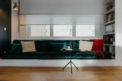 Ein Sitzbereich in der Unterkunft Aloha Pruchten