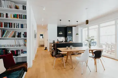 Die Bibliothek im Ferienhaus