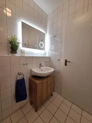 Ein Badezimmer in der Unterkunft Birkenstr 14 Timeout Oasis