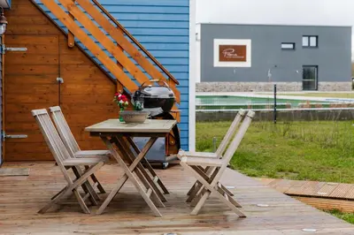 Grundriss der Unterkunft Prima Camping Resort Boddenblick -Stellplätze-Schlaffässer-Tiny Houses in Ostsee Nähe