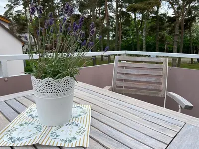 Ein Balkon oder eine Terrasse in der Unterkunft Ferienwohnung Meerverliebt