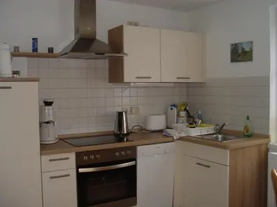 Küche/Küchenzeile in der Unterkunft Arbshagen