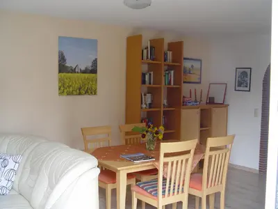 Die Bibliothek in der Ferienwohnung