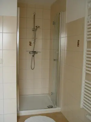 Ein Badezimmer in der Unterkunft Arbshagen