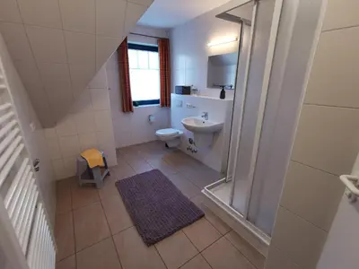 Ein Badezimmer in der Unterkunft OstseeBrise