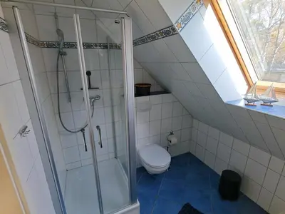 Ein Badezimmer in der Unterkunft CapitänsLiebe