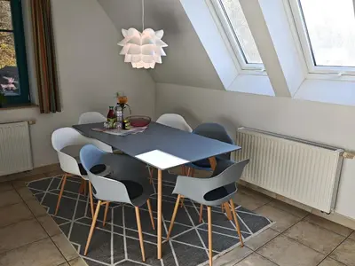 Ein Sitzbereich in der Unterkunft DeichLiebe