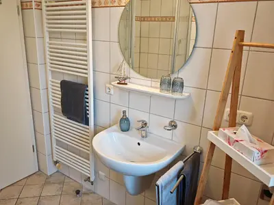 Ein Badezimmer in der Unterkunft DeichLiebe
