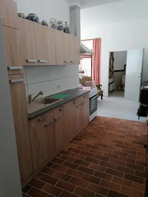 Küche/Küchenzeile in der Unterkunft Ferienwohnung 1 Landhaus Thätner