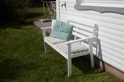 Ein Garten an der Unterkunft Ferienhaus am Hafen Zingst