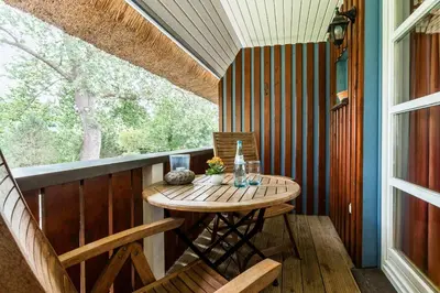Ein Balkon oder eine Terrasse in der Unterkunft Malergarten 23