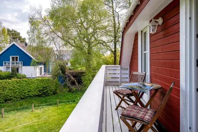 Ein Garten an der Unterkunft Sandsturm