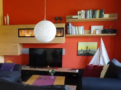 TV/Unterhaltungsangebot in der Unterkunft Ferienwohnung Boddentraum