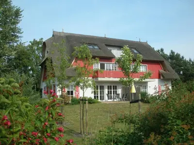 Das Gebäude in dem sich die Ferienwohnung befindet