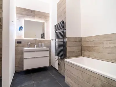 Ein Badezimmer in der Unterkunft Appartement Himmelblau