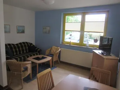Ein Sitzbereich in der Unterkunft Franzi 4