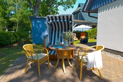Ein Garten an der Unterkunft Ferienhaus Laran