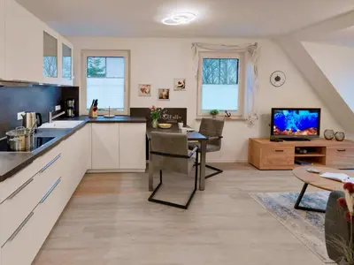 Küche/Küchenzeile in der Unterkunft Sandbank No 4