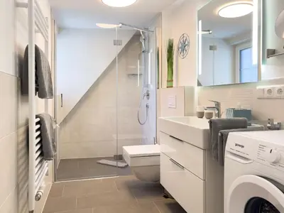 Ein Badezimmer in der Unterkunft Sandbank No 4