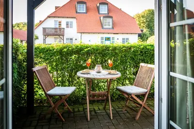 Ein Garten an der Unterkunft Kormoran Kranichflug