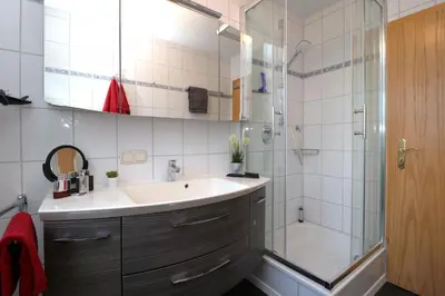 Ein Badezimmer in der Unterkunft Lange Straße Likedeeler