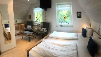 Ein Bett oder Betten in einem Zimmer der Unterkunft Holiday home Groß Kordshagen - Ostsee 2774