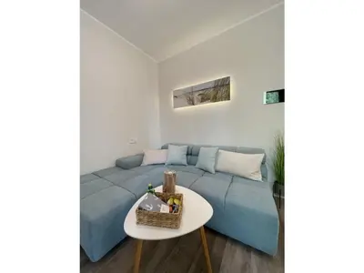Ein Sitzbereich in der Unterkunft Ferienwohnung Kleine Auszeit - b50593