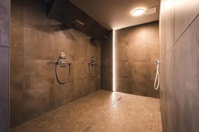 Ein Badezimmer in der Unterkunft Studio-Appartement mit Meerblick im Baltic Lagoon Resort